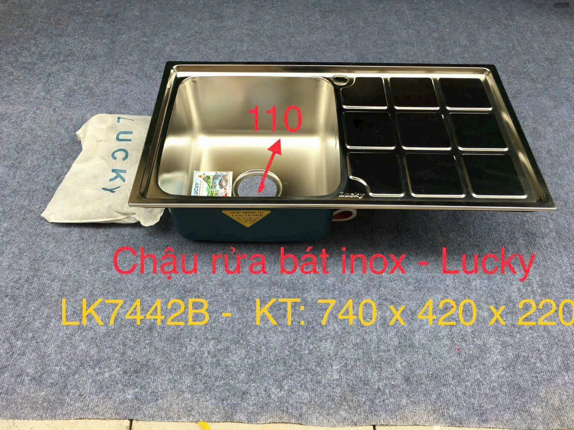 CHẬU RỬA INOX LK 7442B